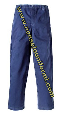 Pantalone da Lavoro realizzato con Tessuto cotone 100%